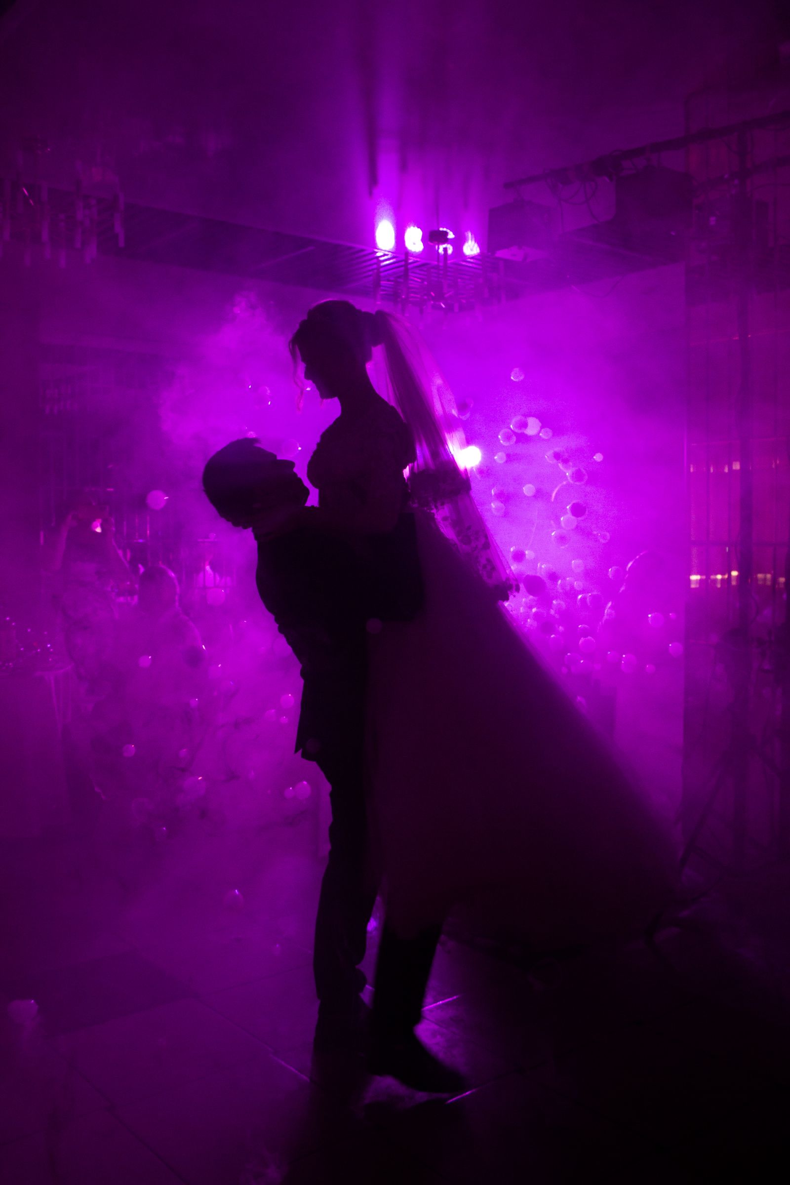 Sweet 16 dance floor lighting